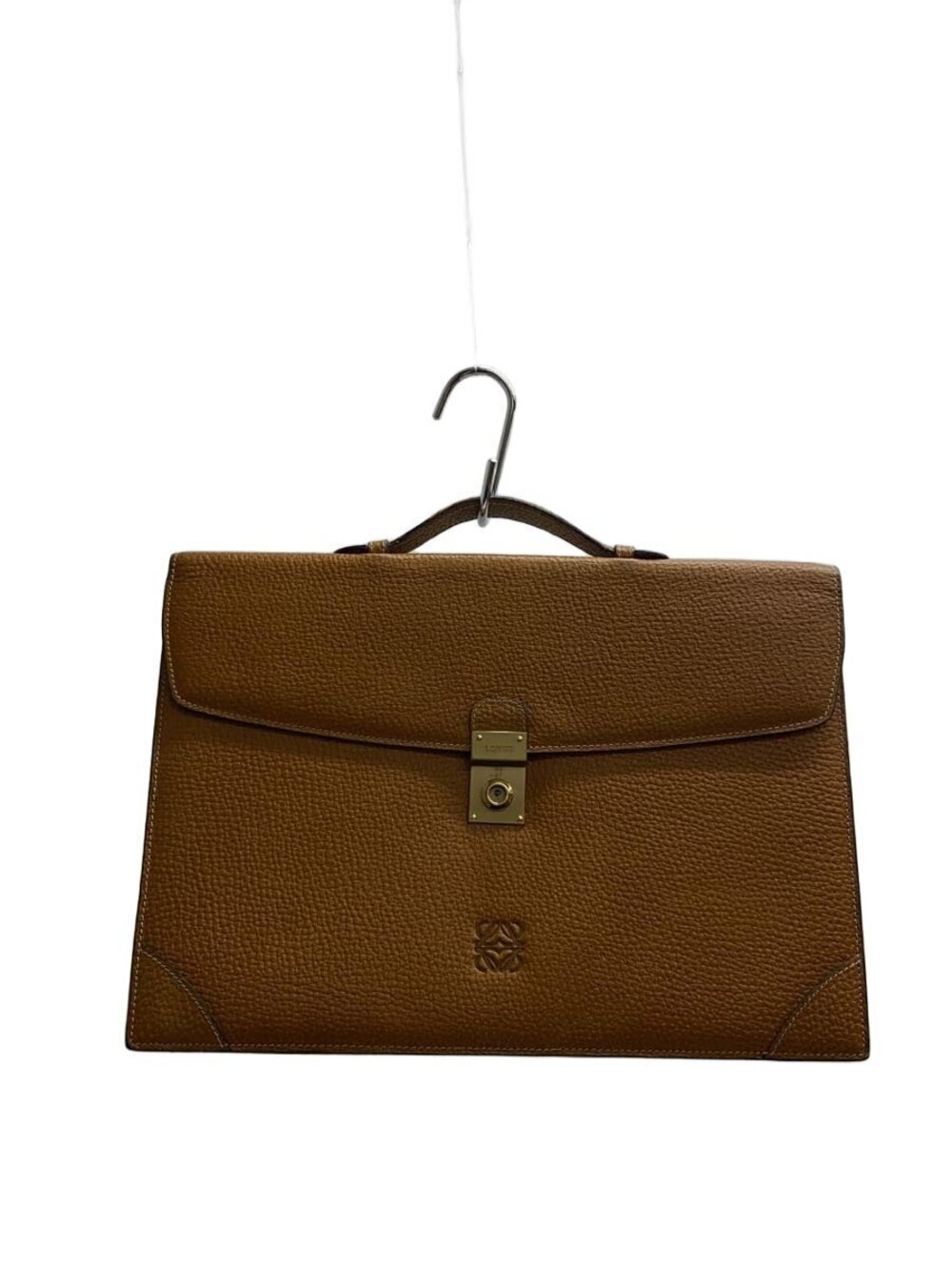 Loewe Clutch Bag Leather Brown